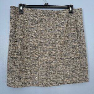 Express Gold Patterned Skirt Women's XL